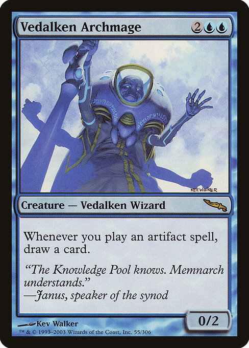 Mirrodin - 55 - Vedalken Archmage - Rare - U - Non-foil