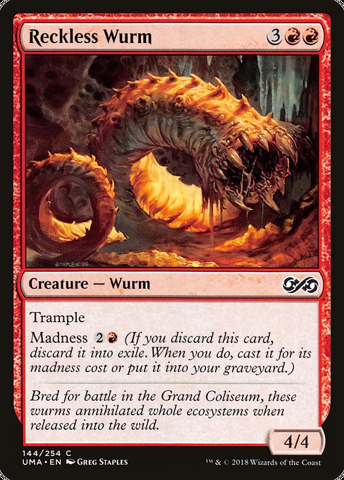 Ultimate Masters - 144 - Reckless Wurm - Common - R - Non-foil
