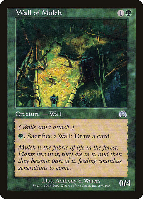 Onslaught - 298 - Wall of Mulch - Uncommon - G - Non-foil