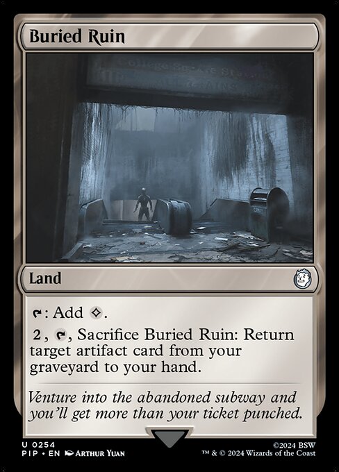 Fallout - 254 - Buried Ruin - Uncommon - C - Non-foil