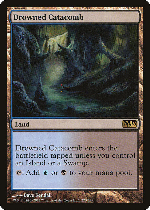 Magic 2013 - 223 - Drowned Catacomb - Rare - C - Non-foil