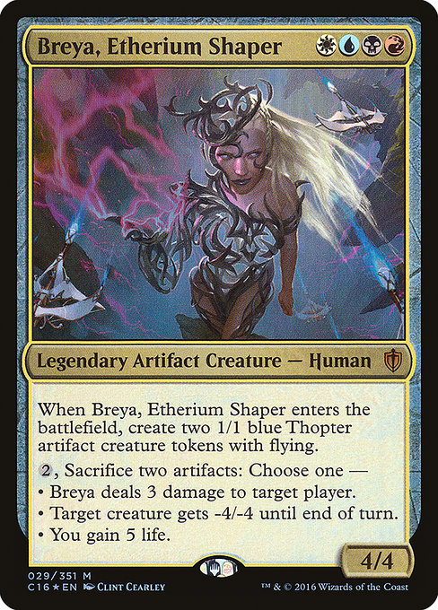 Commander 2016 - 29 - Breya, Etherium Shaper - Mythic - Multi - Foil