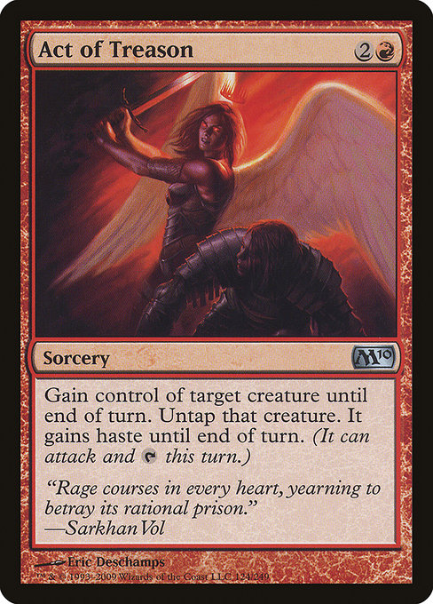 Magic 2010 - 124 - Act of Treason - Uncommon - R - Non-foil