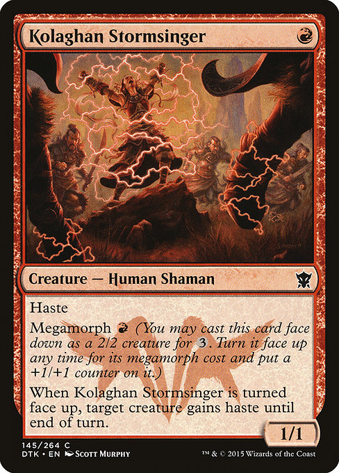 Dragons of Tarkir - 145 - Kolaghan Stormsinger - Common - R - Non-foil