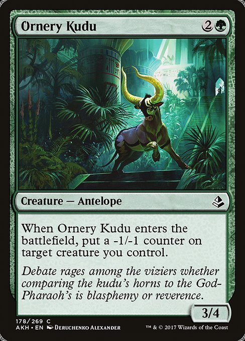 Amonkhet - 178 - Ornery Kudu - Common - G - Non-foil