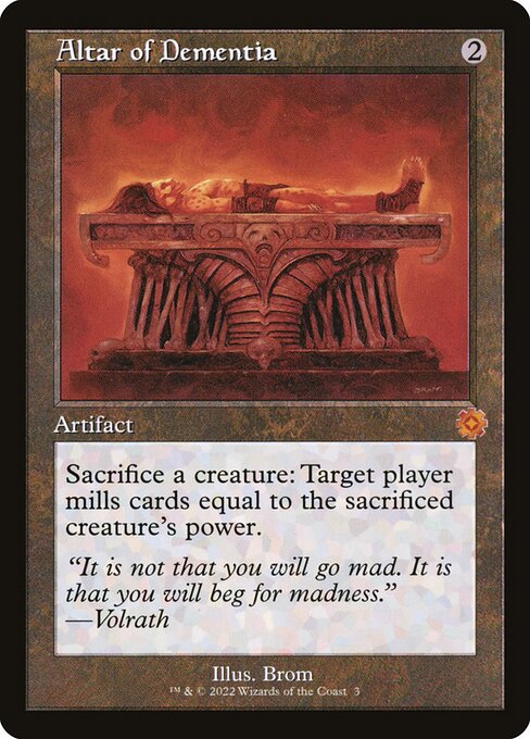 The Brothers' War Retro Artifacts - 3 - Altar of Dementia - Mythic - C - Non-foil