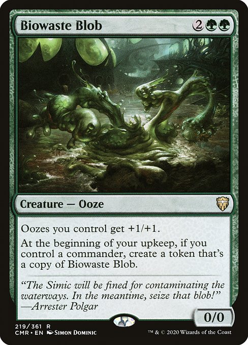 Commander Legends - 219 - Biowaste Blob - Rare - G - Foil