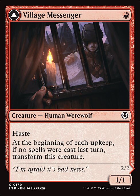 Innistrad Remastered - 179 - Village Messenger // Moonrise Intruder - Common - C - Non-foil