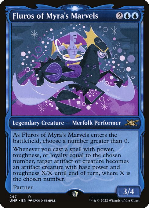 Unfinity - 247 - Fluros of Myra's Marvels - Rare - U - Foil