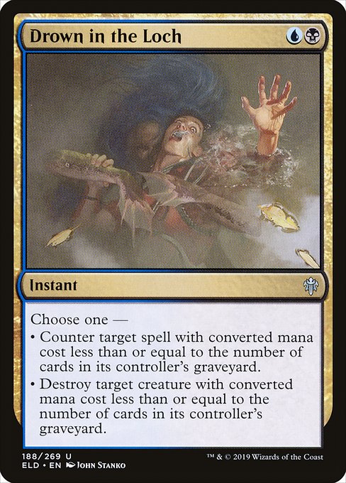 Throne of Eldraine - 188 - Drown in the Loch - Uncommon - UB - Non-foil