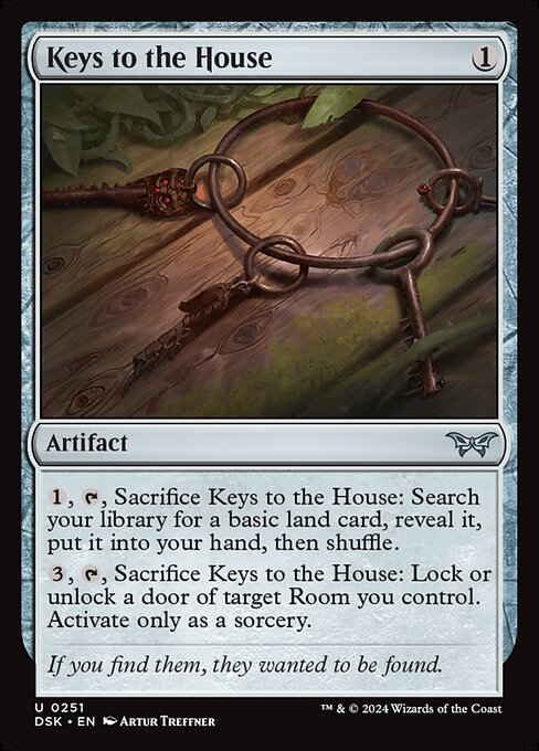 Duskmourn: House of Horror - 251 - Keys to the House - Uncommon - C - Foil