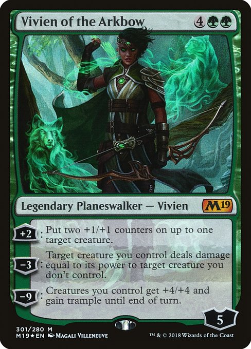 Core Set 2019 - 301 - Vivien of the Arkbow - Mythic - G - Foil