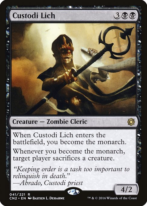 Conspiracy: Take the Crown - 41 - Custodi Lich - Rare - B - Non-foil