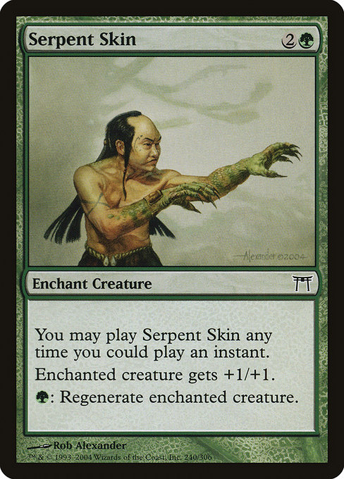 Champions of Kamigawa - 240 - Serpent Skin - Common - G - Non-foil