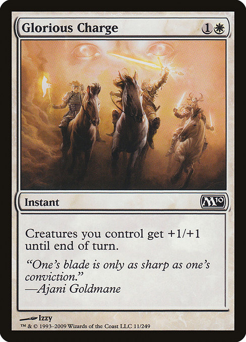 Magic 2010 - 11 - Glorious Charge - Common - W - Non-foil