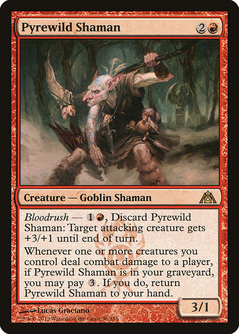 Dragon's Maze - 36 - Pyrewild Shaman - Rare - R - Non-foil