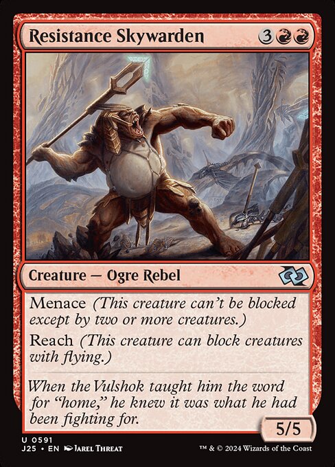 Foundations Jumpstart - 591 - Resistance Skywarden - Uncommon - R - Non-foil