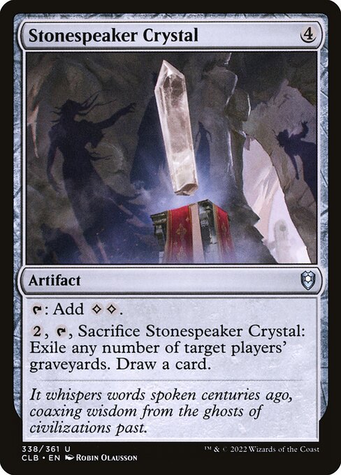Commander Legends: Battle for Baldur's Gate - 338 - Stonespeaker Crystal - Uncommon - C - Non-foil