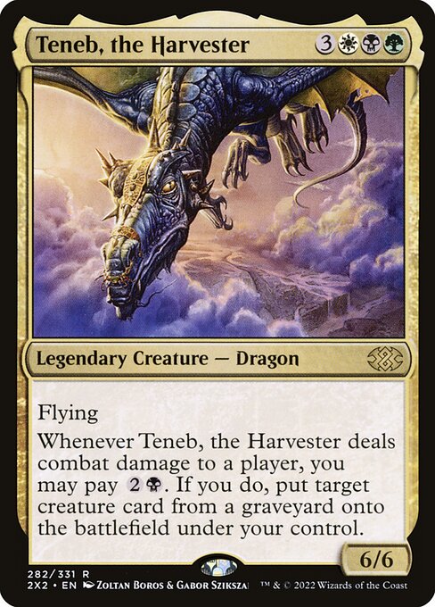 Double Masters 2022 - 282 - Teneb, the Harvester - Rare - Multi - Non-foil