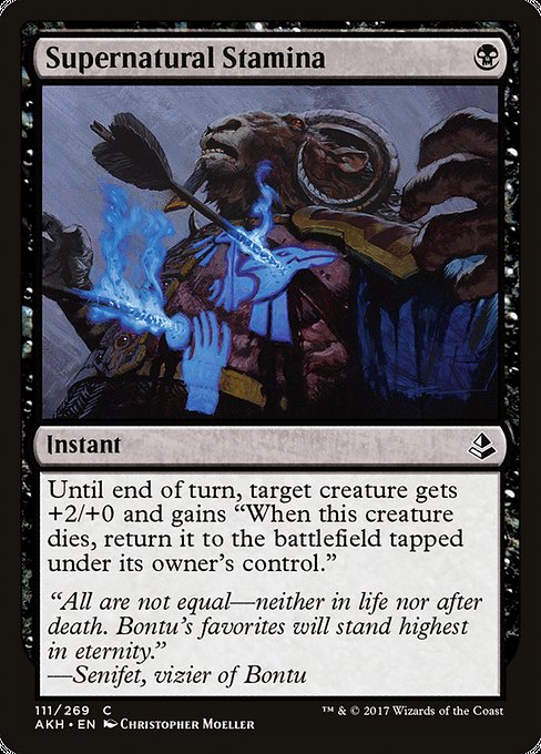 Amonkhet - 111 - Supernatural Stamina - Common - B - Non-foil