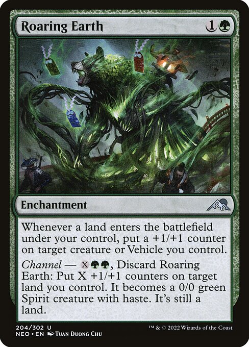 Kamigawa: Neon Dynasty - 204 - Roaring Earth - Uncommon - G - Non-foil