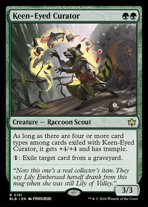 Bloomburrow - 181 - Keen-Eyed Curator - Rare - G - Non-foil