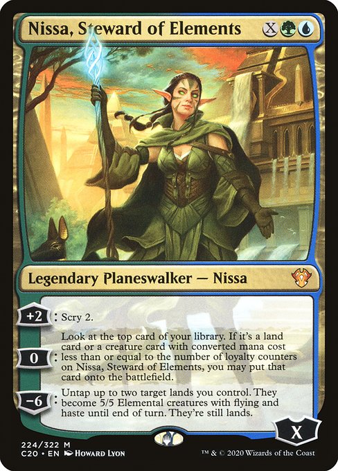 Commander 2020 - 224 - Nissa, Steward of Elements - Mythic - UG - Non-foil