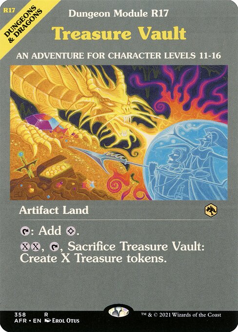 Adventures in the Forgotten Realms - 358 - Treasure Vault - Rare - C - Foil