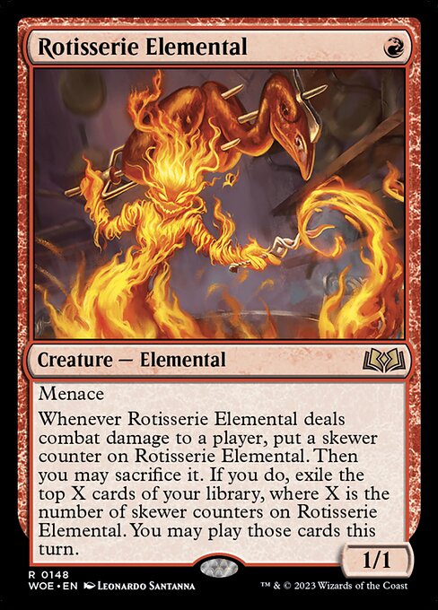 Wilds of Eldraine - 148 - Rotisserie Elemental - Rare - R - Non-foil