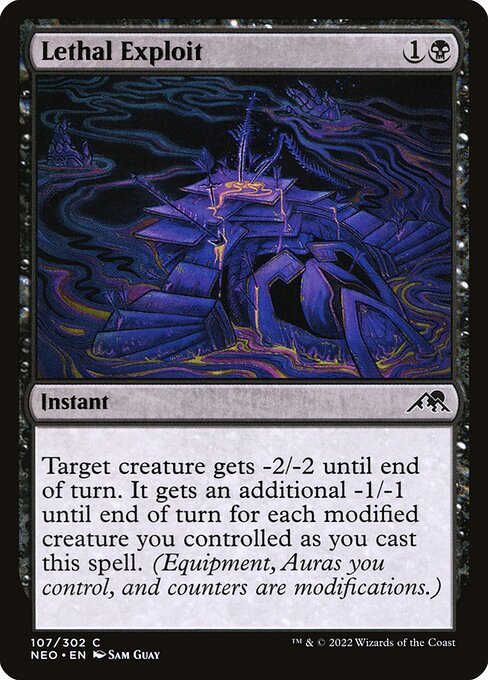 Kamigawa: Neon Dynasty - 107 - Lethal Exploit - Common - B - Non-foil