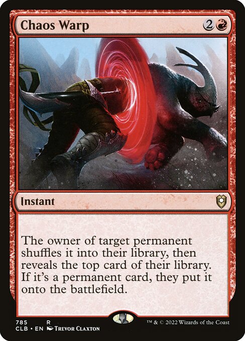 Commander Legends: Battle for Baldur's Gate - 785 - Chaos Warp - Rare - R - Non-foil