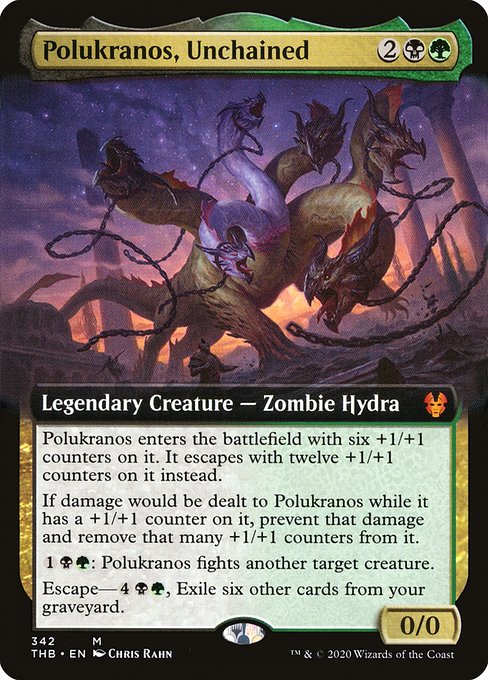 Theros Beyond Death - 342 - Polukranos, Unchained - Mythic - BG - Foil