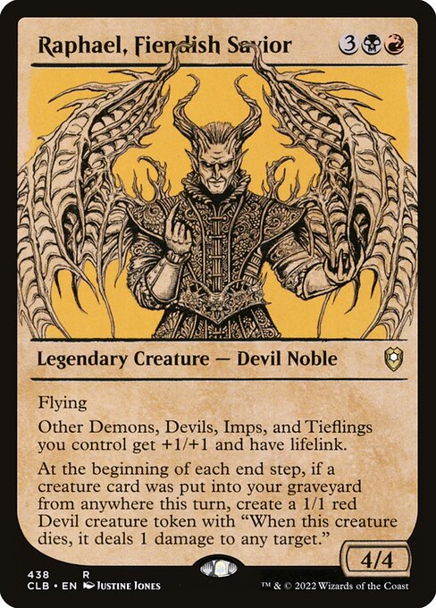 Commander Legends: Battle for Baldur's Gate - 438 - Raphael, Fiendish Savior - Rare - BR - Foil
