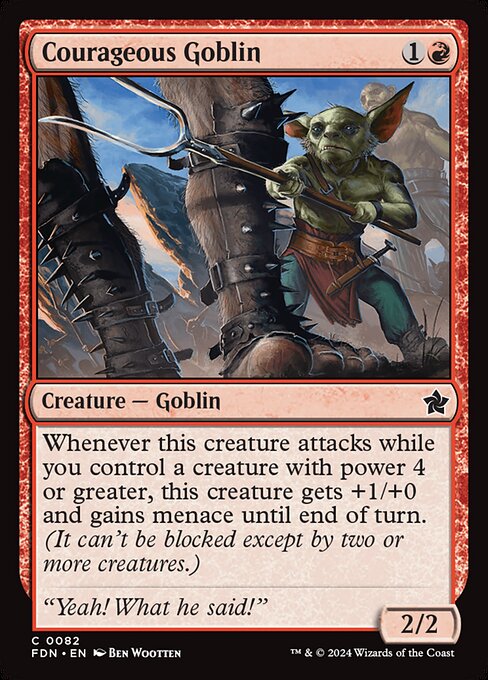 Foundations - 82 - Courageous Goblin - Common - R - Non-foil