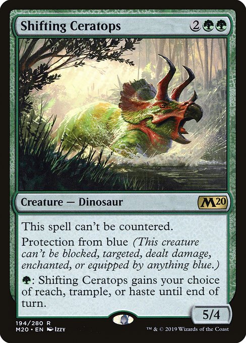 Core Set 2020 - 194 - Shifting Ceratops - Rare - G - Foil