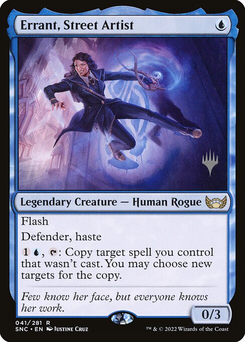 Streets of New Capenna Promos - 41p - Errant, Street Artist - Rare - U - Non-foil - Promo