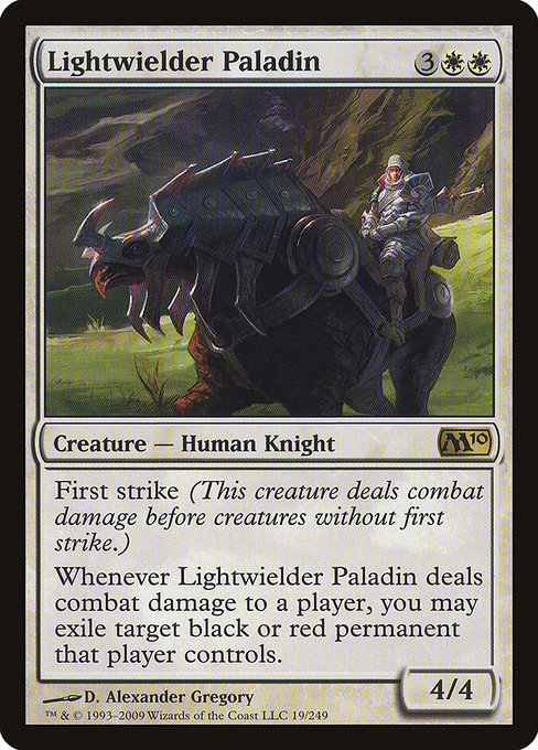Magic 2010 - 19 - Lightwielder Paladin - Rare - W - Non-foil