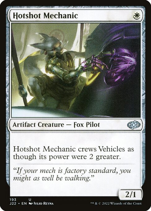 Jumpstart 2022 - 193 - Hotshot Mechanic - Uncommon - W - Non-foil