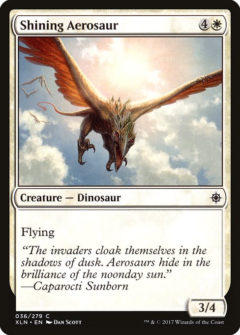 Ixalan - 36 - Shining Aerosaur - Common - W - Non-foil