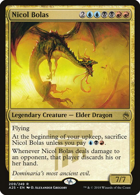 Masters 25 - 209 - Nicol Bolas - Rare - Multi - Non-foil