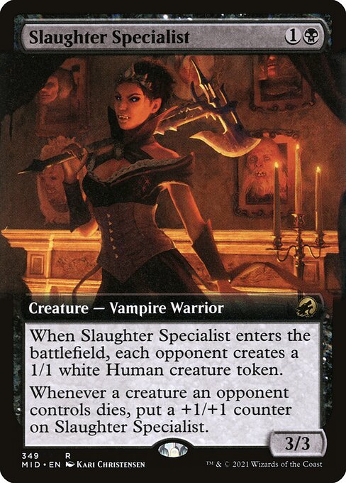 Innistrad: Midnight Hunt - 349 - Slaughter Specialist - Rare - B - Foil