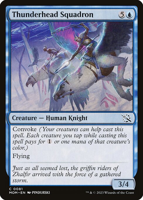 March of the Machine - 81 - Thunderhead Squadron - Common - U - Foil