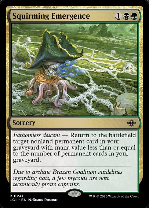 The Lost Caverns of Ixalan - 241 - Squirming Emergence - Rare - BG - Non-foil