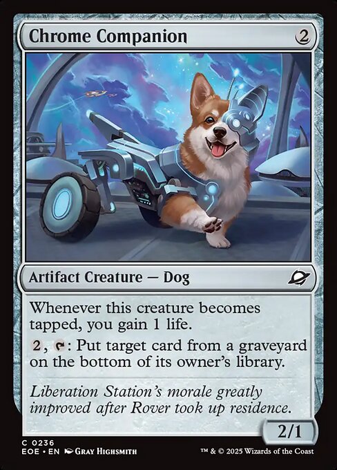 Edge of Eternities - 236 - Chrome Companion - Common - C - Foil