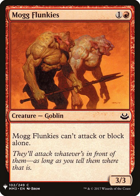 The List - MM3-102 - Mogg Flunkies - Common - R - Non-foil