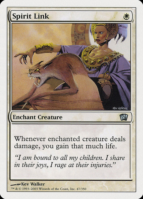 Eighth Edition - 47 - Spirit Link - Uncommon - W - Non-foil