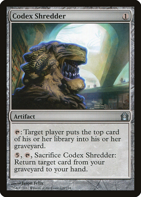 Return to Ravnica - 228 - Codex Shredder - Uncommon - C - Non-foil