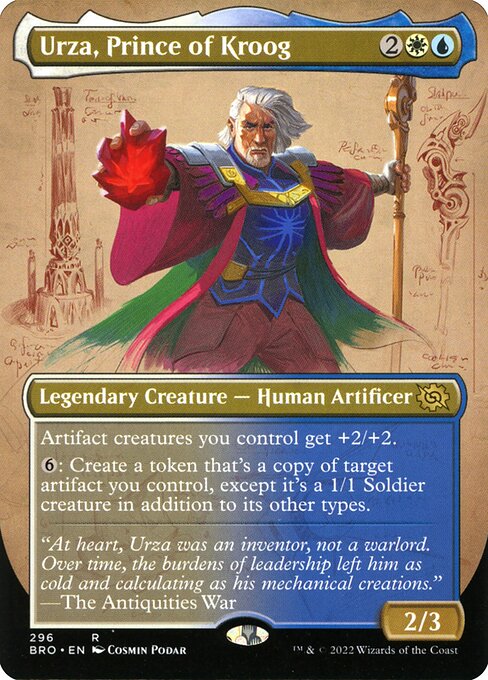 The Brothers' War - 296 - Urza, Prince of Kroog - Rare - WU - Non-foil