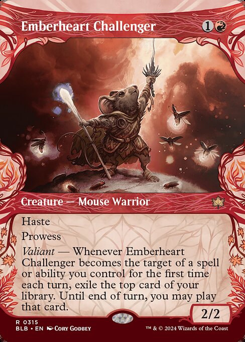 Bloomburrow - 315 - Emberheart Challenger - Rare - R - Foil