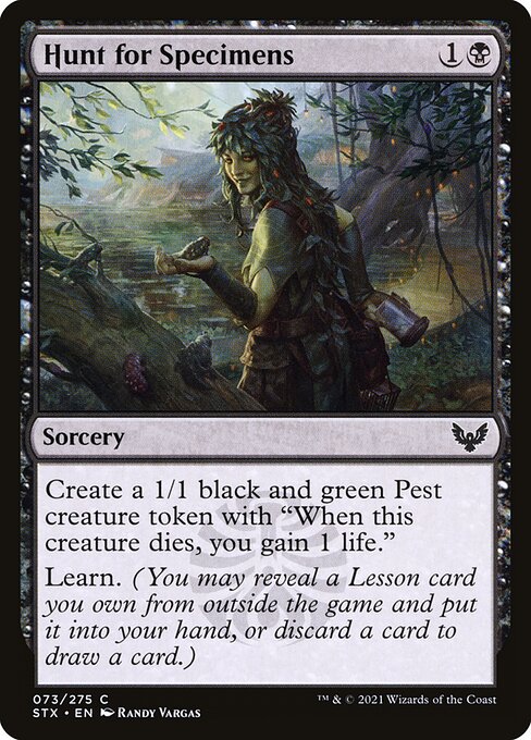 Strixhaven: School of Mages - 73 - Hunt for Specimens - Common - B - Non-foil